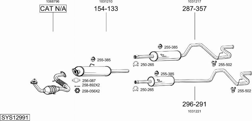 Bosal SYS12991 - Échappement droxauto.com