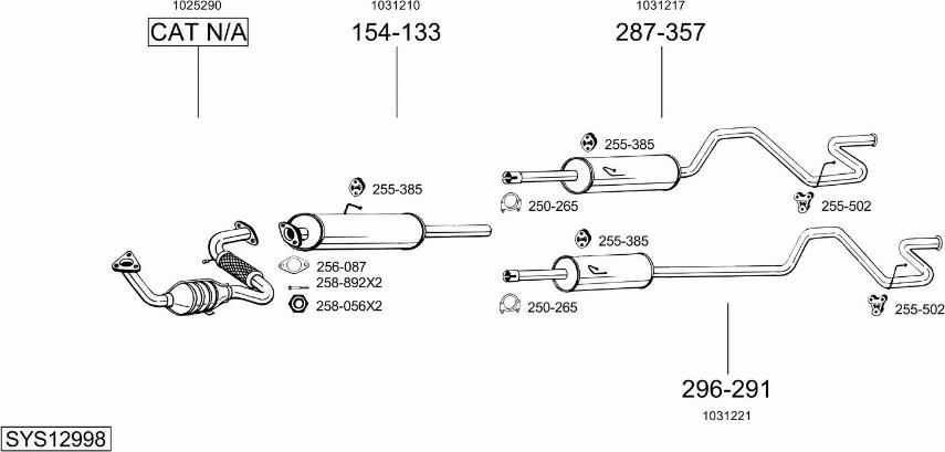 Bosal SYS12998 - Échappement droxauto.com