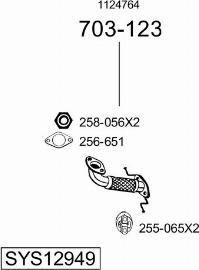 Bosal SYS12949 - Échappement droxauto.com