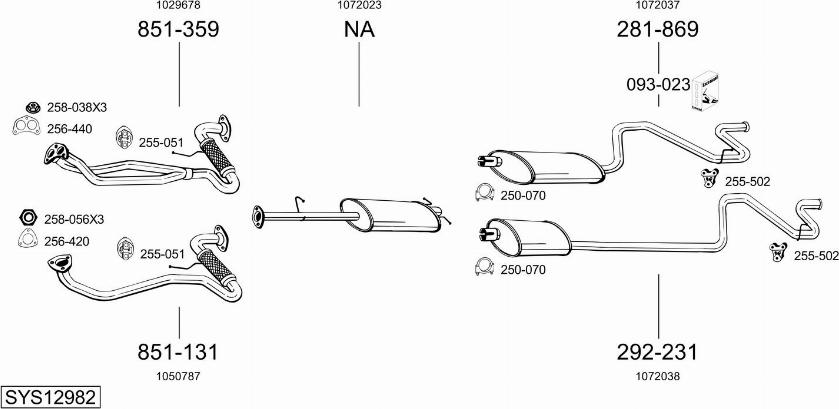 Bosal SYS12982 - Échappement droxauto.com