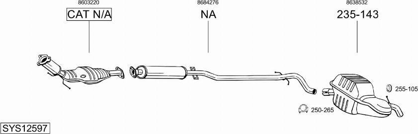 Bosal SYS12597 - Échappement droxauto.com