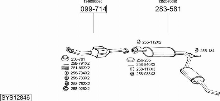 Bosal SYS12846 - Échappement droxauto.com