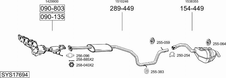 Bosal SYS17694 - Échappement droxauto.com