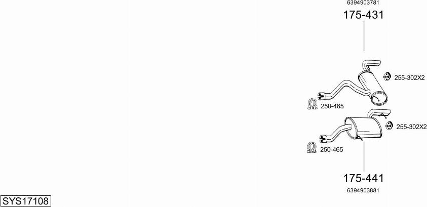 Bosal SYS17108 - Échappement droxauto.com