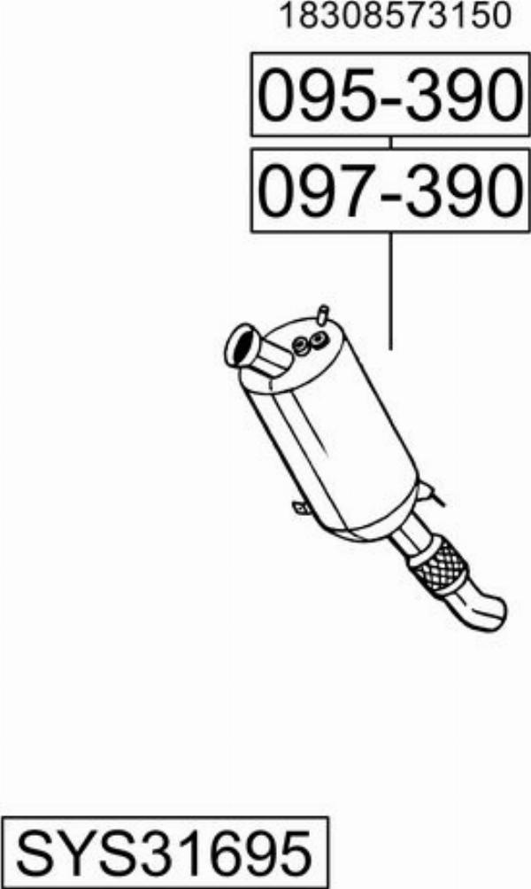 Bosal SYS31695 - Échappement droxauto.com