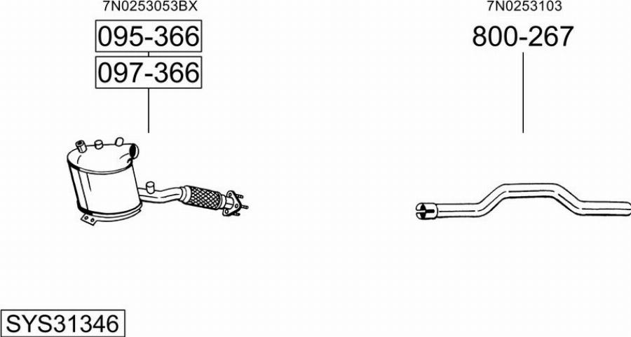 Bosal SYS31346 - Échappement droxauto.com