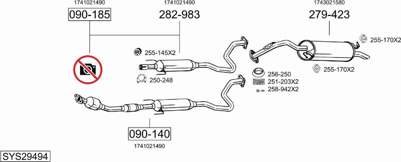 Bosal SYS29494 - Échappement droxauto.com
