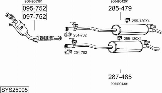 Bosal SYS25005 - Échappement droxauto.com