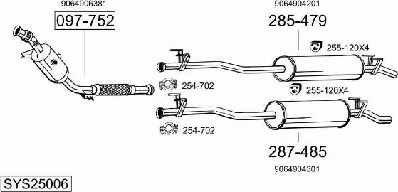 Bosal SYS25006 - Échappement droxauto.com
