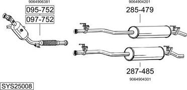 Bosal SYS25008 - Échappement droxauto.com