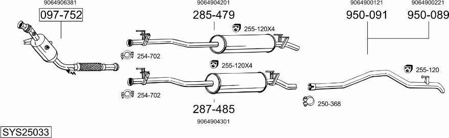 Bosal SYS25033 - Échappement droxauto.com