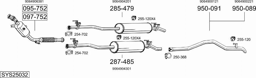 Bosal SYS25032 - Échappement droxauto.com