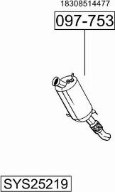 Bosal SYS25219 - Échappement droxauto.com