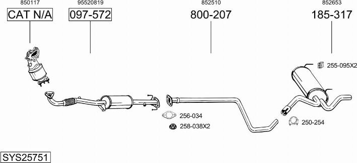 Bosal SYS25751 - Échappement droxauto.com