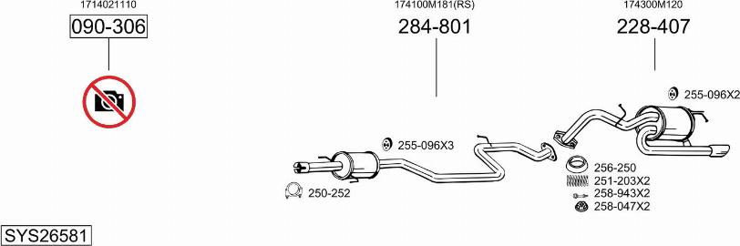 Bosal SYS26581 - Échappement droxauto.com