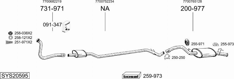Bosal SYS20595 - Échappement droxauto.com