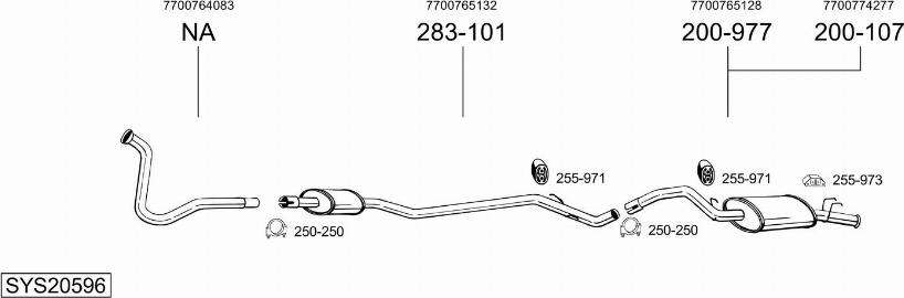 Bosal SYS20596 - Échappement droxauto.com