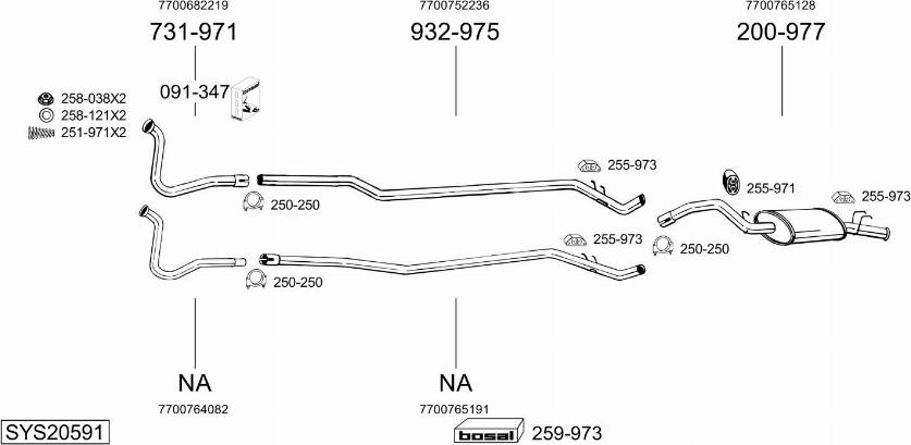 Bosal SYS20591 - Échappement droxauto.com