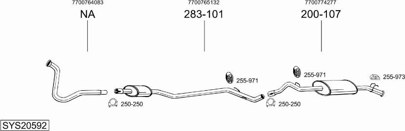 Bosal SYS20592 - Échappement droxauto.com