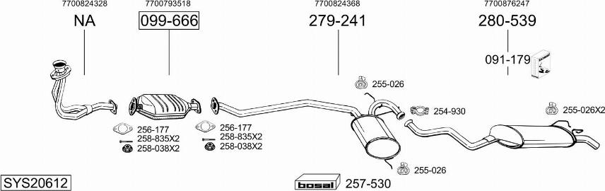 Bosal SYS20612 - Échappement droxauto.com
