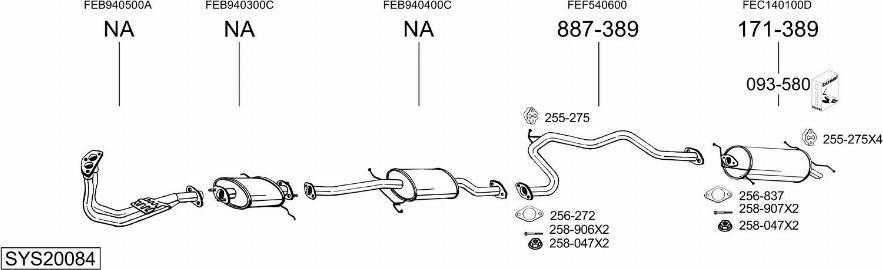 Bosal SYS20084 - Échappement droxauto.com