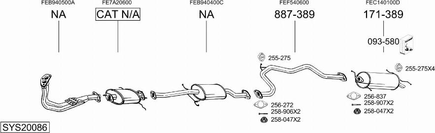 Bosal SYS20086 - Échappement droxauto.com