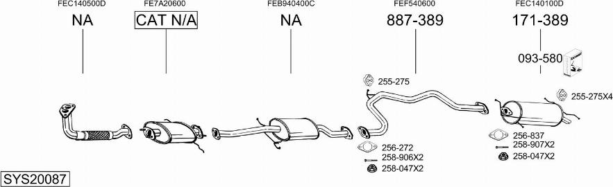 Bosal SYS20087 - Échappement droxauto.com