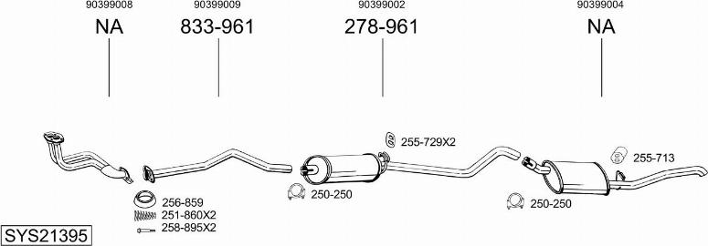 Bosal SYS21395 - Échappement droxauto.com