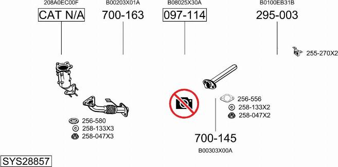 Bosal SYS28857 - Échappement droxauto.com