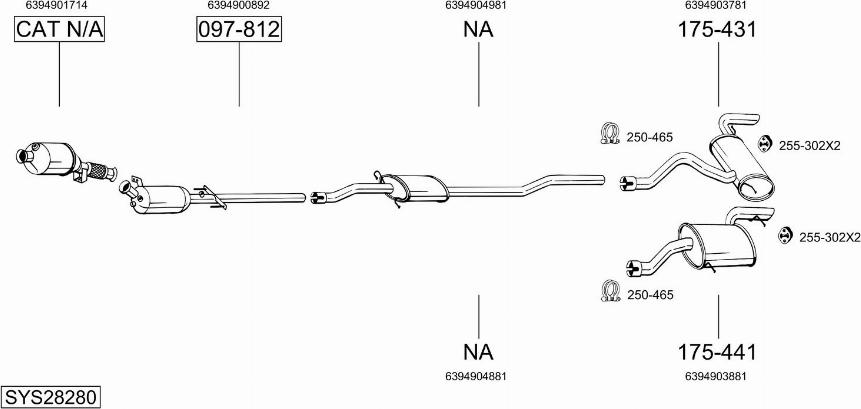 Bosal SYS28280 - Échappement droxauto.com