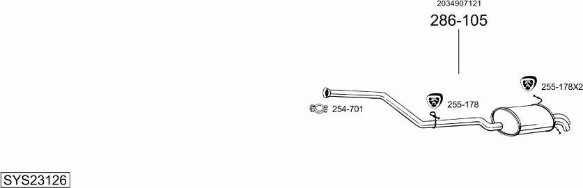 Bosal SYS23126 - Échappement droxauto.com