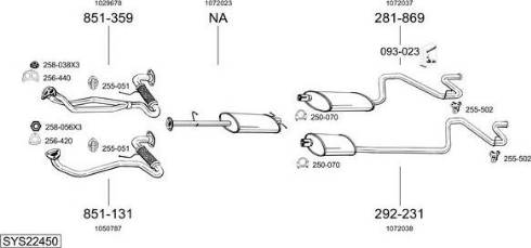 Bosal SYS22450 - Échappement droxauto.com