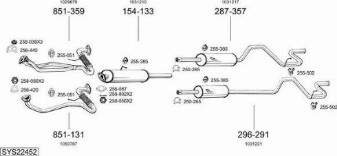 Bosal SYS22452 - Échappement droxauto.com