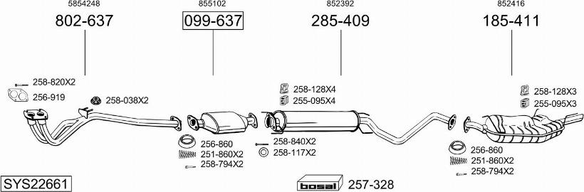 Bosal SYS22661 - Échappement droxauto.com