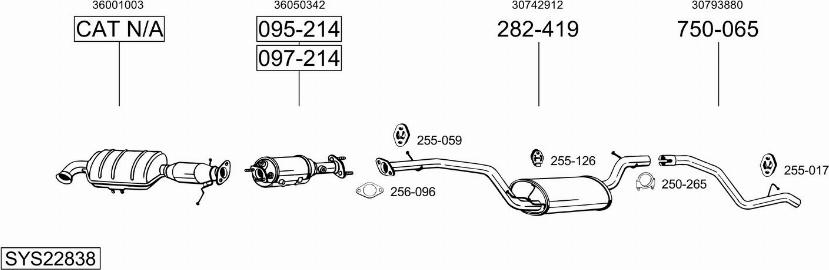Bosal SYS22838 - Échappement droxauto.com