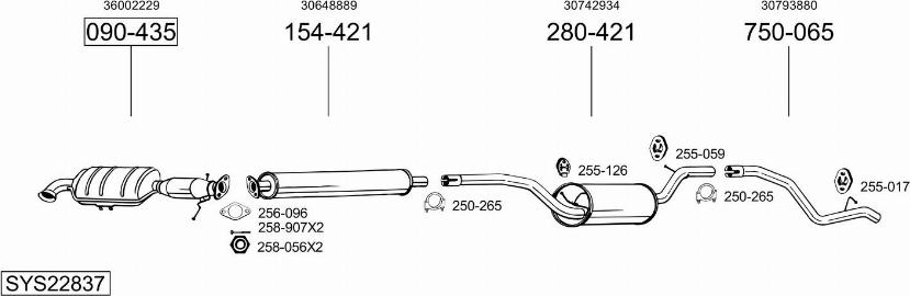 Bosal SYS22837 - Échappement droxauto.com