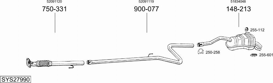 Bosal SYS27990 - Échappement droxauto.com