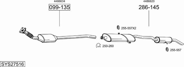Bosal SYS27516 - Échappement droxauto.com