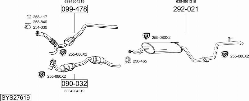 Bosal SYS27619 - Échappement droxauto.com