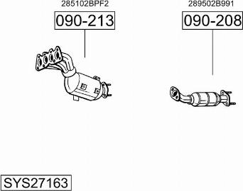 Bosal SYS27163 - Échappement droxauto.com