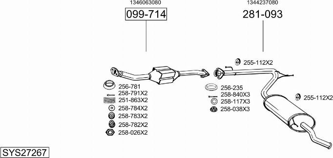 Bosal SYS27267 - Échappement droxauto.com