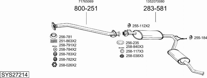 Bosal SYS27214 - Échappement droxauto.com