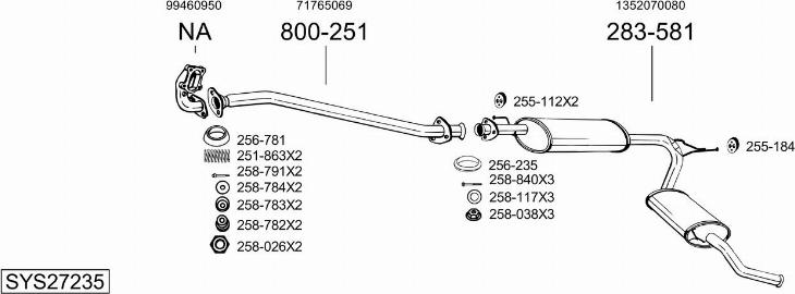 Bosal SYS27235 - Échappement droxauto.com