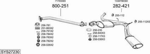 Bosal SYS27230 - Échappement droxauto.com
