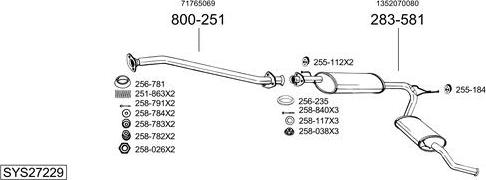 Bosal SYS27229 - Échappement droxauto.com