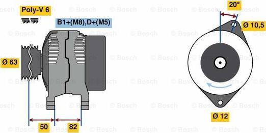 BOSCH 0 986 049 420 - Alternateur droxauto.com