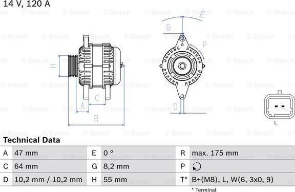 BOSCH 0 986 049 650 - Alternateur droxauto.com