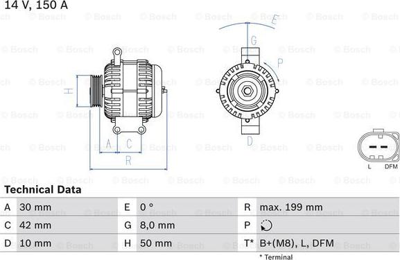 BOSCH 0 986 049 660 - Alternateur droxauto.com