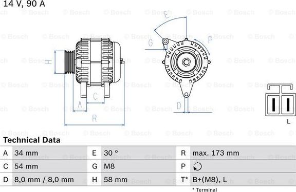 BOSCH 0 986 049 191 - Alternateur droxauto.com