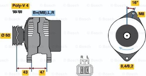 BOSCH 0 986 049 201 - Alternateur droxauto.com
